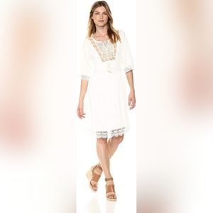 White womans Midi dress